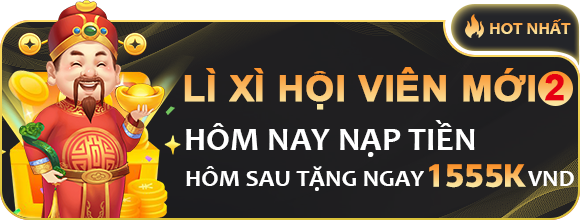 Các thành viên mới chỉ cần nạp tích lũy từ 300K trở lên và hoàn thành các đặt cược hợp lệ 【Nổ hũ, Bắn cá, Game bài】trong ngày đầu tiên, sẽ nhận được tiền thưởng ưu đãi lên đến 1.555K vào ngày tiếp theo. Không giới hạn số lượng quà tặng: